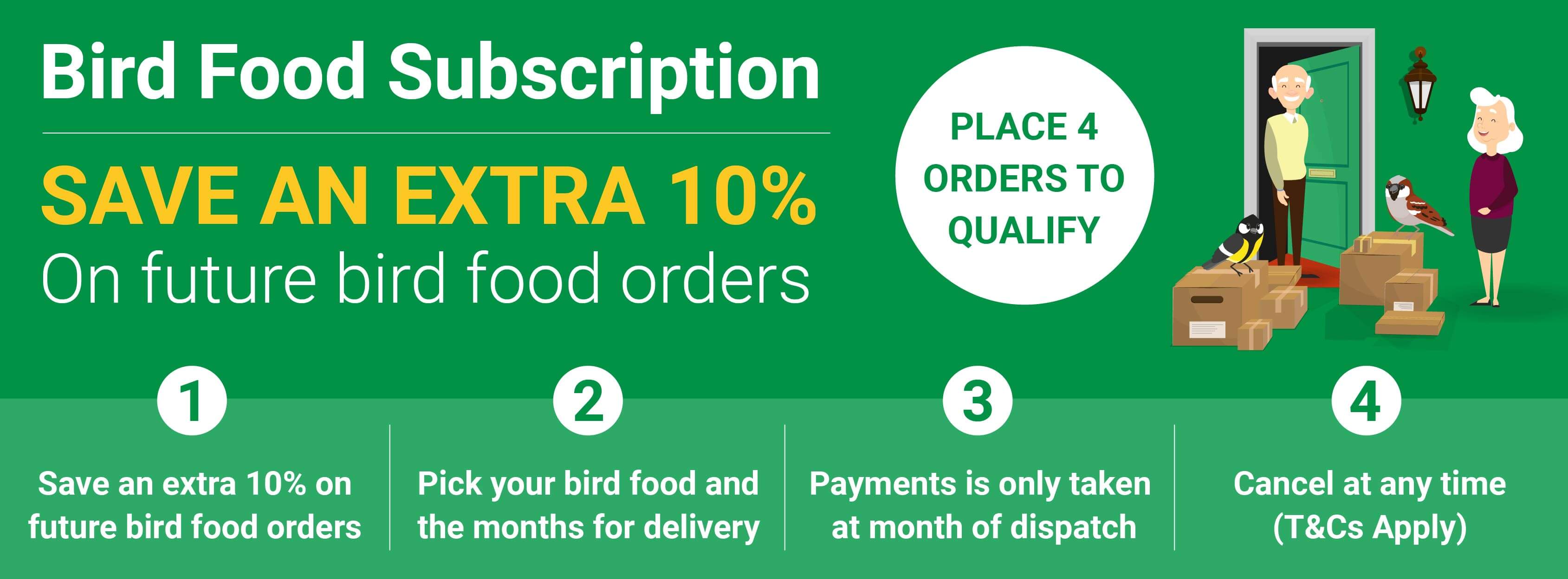 Bird Food Subscription - 10% off