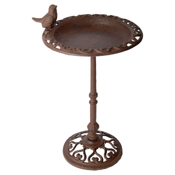 Fallen Fruits Bird Bath On Pole