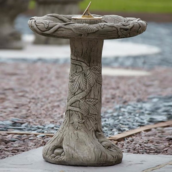 Borderstone Ivy Sundial Bird Bath